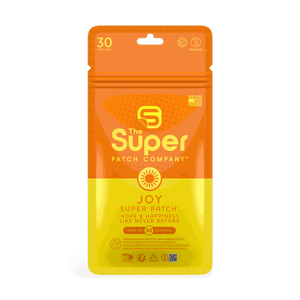 Pack of 30 Joy Super Patch wellness support patches using VTT 2.0 technology for mood enhancement